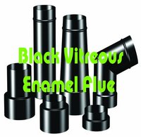 Black Vitreous Enamel Flue 4 Inch