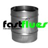 Stainless Steel 300mm Flue Pipe - Ø 125 mm 5 Inch