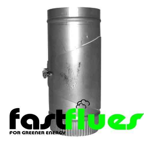 Stainless Steel 300mm Flue Pipe With Clean Out Door - Ø 125 mm 5 Inch