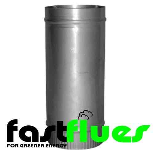 Stainless Steel 500mm Flue Pipe - Ø 125 mm 5 Inch