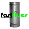 Stainless Steel 1000mm Flue Pipe - Ø 125 mm 5 Inch